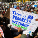 Demonstrators at the 2017 March for Science in Los Angeles.